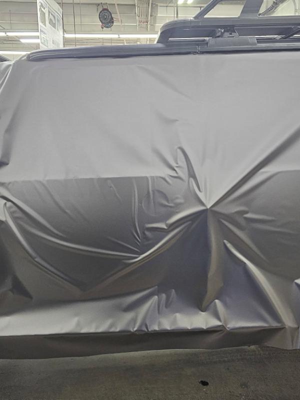 Wrap applied but not squeegeed.